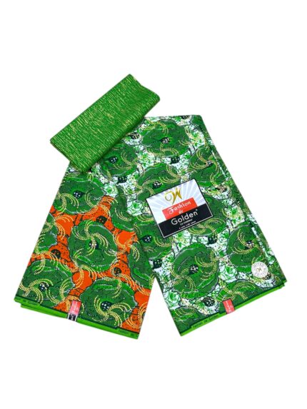 Vibrant Golden Ankara Fabric